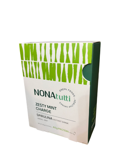 تصویر  پودر نوشیدنی اسپیرولینا (نعنا و لیمو)