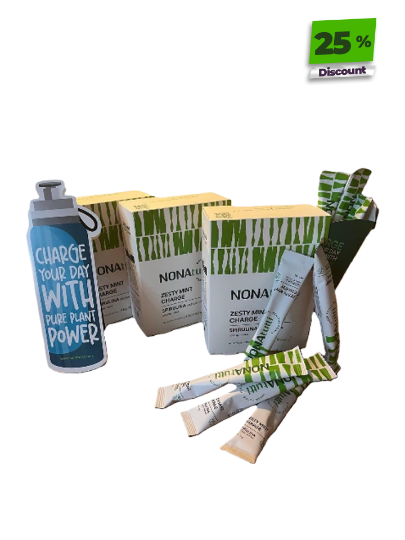 تصویر  پک 45 روزه - نوشیدنی اسپیرولینا با طعم نعنا و لیمو